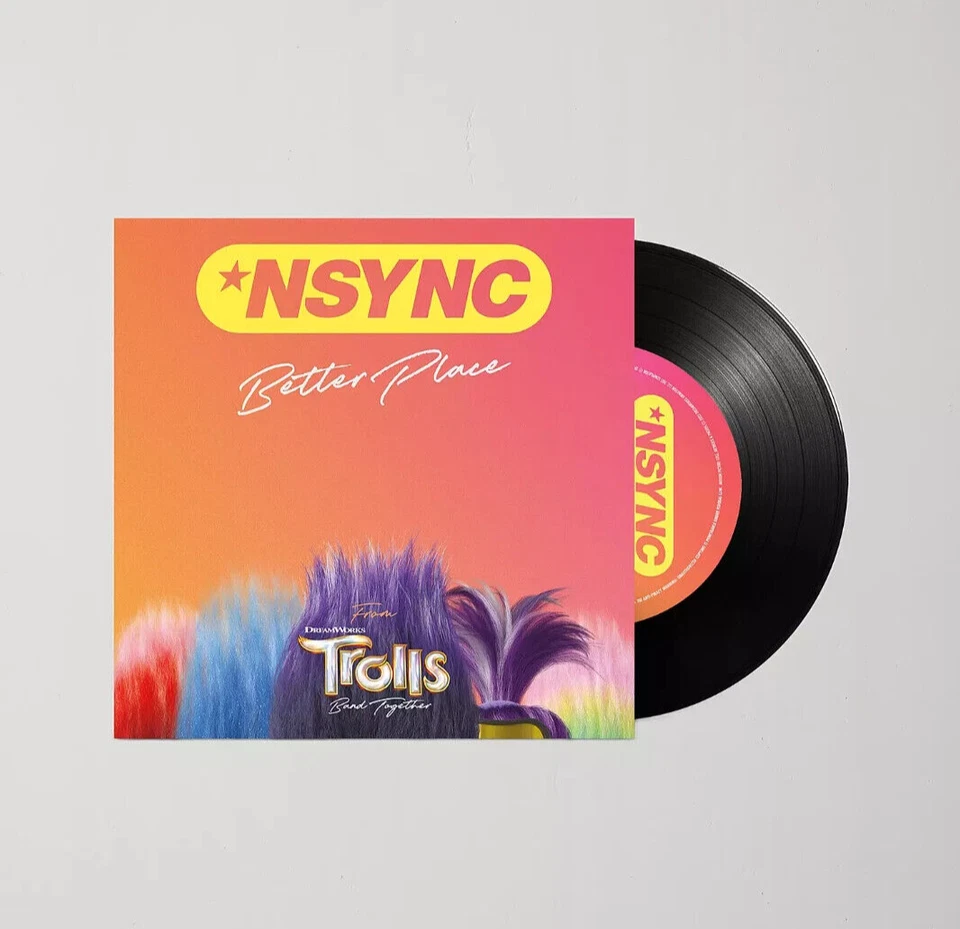 *NSYNC Better Place Trolls Band Together UO Exclusive 7" Vinyl Limited /3000 Foto 1 de 1