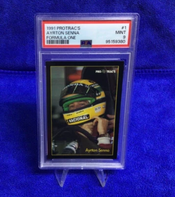 1991 PRO TRAC'S FORMULA ONE # 1 AYRTON SENNA  - PSA 9 - Image 1 of 4