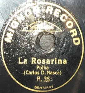 ARGENTINA 6 inches 78 rpm RECORD Mignon CARLOS D. NASCA La Rosarina / Esperanza - Picture 1 of 2