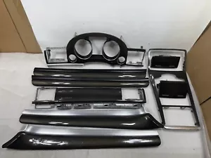 07-10 AUDI A8 S8 CARBON FIBER INTERIOR Dash Bezel Speedometer Trims MOLDINGS OEM - Picture 1 of 18