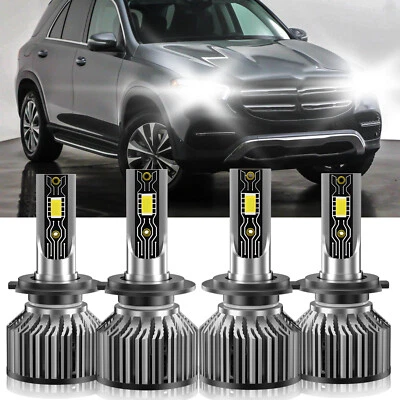 For Mercedes-Benz GLE350 2016-2020 H7+H7 Combo LED Headlight High Low Beam Bulbs - Image 1 of 4