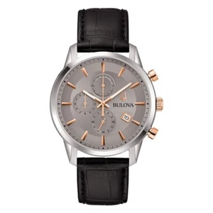 BULOVA OROLOGIO CRONOGRAFO DA UOMO IN ACCIAIO Sutton Chrono 98B409 - Foto 1 di 4