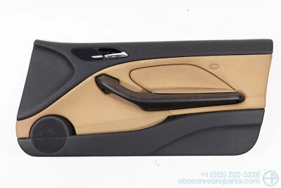 Used 1999-2006 BMW E46 325Ci 330Ci Coupe Vert Right Door Card in Naturbraun - Image 1 of 4