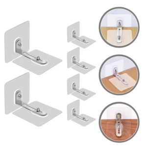 6 Pcs Self Adhesive Furniture Wall Anchor Anti-Tip Furniture Wall Anchor - Picture 1 of 12