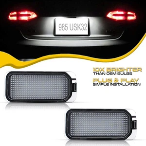 LED Licence Number Plate Light For Ford Fiesta Focus Mondeo C-Max Jaguar XJ XF - Picture 1 of 8