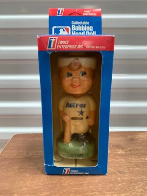  Cabezal Bobble de Colección 1988 Huston Astros Twin Enterprise MLB Cerámica Raro Foto 1 de 4