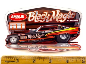 Segrini BLACK MAGIC '74 Chevy Vega lustiger Auto NHRA Profil Aufkleber Decal - Bild 1 von 1