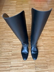 Kürassier Stiefel (Krefeld) schwarz mit hellem Lederfutter (Gr. 45, Wade 41 cm) - Bild 1 von 11