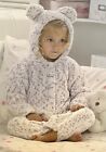 Child Knitting Pattern For An All In On Suit In Chunky Wool  To Fit 2-7Yrs G32