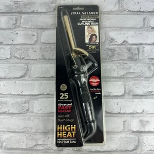 Vidal Sassoon Pro 24k Gold Series High Heat VS181C Curling Iron 1/2" Barrel - Picture 1 of 2
