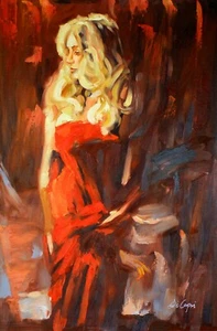 DI CAPRI ORIGINAL GROSSES ÖLGEMÄLDE AUF LEINWAND | WANDBILD | CHÂTEAU MERLOT | 21 - Bild 1 von 12