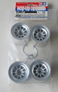 Tamiya F104 Metal-Plated 10 Spoke Wheels (for Sponge Tires) NEW 54400 - Picture 1 of 1