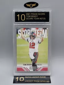 2021 Panini Score Buccaneers TOM BRADY #ST25 Score Team graded mint card LRG 10 - Picture 1 of 2