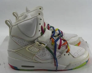 Nike Jordan Flight 45 High 'White Pink Flash' 384520-104 youth Size 5.5 - Picture 1 of 10