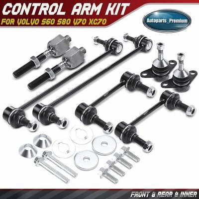 Brazos de control 8 piezas rótulas y barras estabilizadoras y barras de amarre para Volvo S60 S80 V70 XC70 Foto 1 de 4