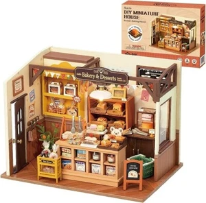 Rolife Mini Becka's Baking House DIY 1:24 LED Dollhouse Kits Toy Gift for Adult - Picture 1 of 14