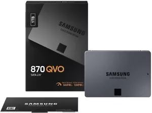 Samsung 870 QVO 1TB 2,5" SATA III SSD Interno (MZ-77Q1T0BW) - Foto 1 di 5