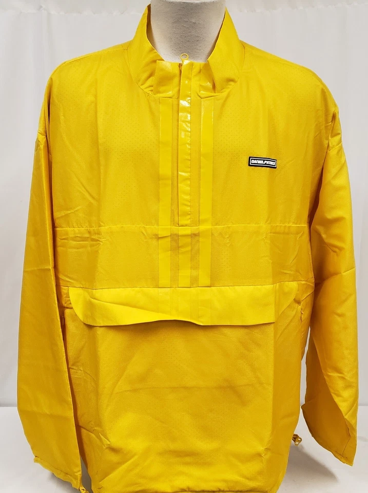 Adidas Daniel Patrick Anorak Yellow Basketball Jacket GK8644 Mens SZ L