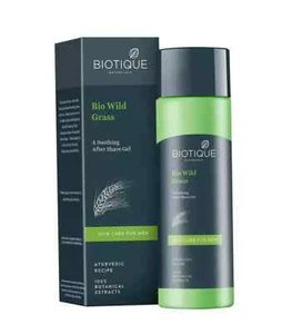BIOTIQUE Ayurveda BIO Wild Grass A Soothing After Shave Gel For Men | 120 ml - Picture 1 of 2