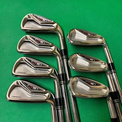 TaylorMade R9 Forged Iron Set 7pcs 4-Pw Stiff N.S.Pro 950GH Golf Clubs - Image 1 of 4