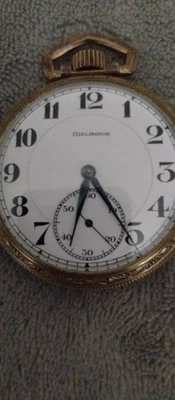 Burlington 16s Grade 107 Model 9 21jewel pocket watch - Image 1 of 4