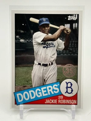Jackie Robinson 2020 Topps - 1985 Topps Baseball  #85-22 Brooklyn Dodgers HOF - Image 1 of 2