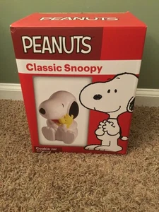 Barattolo per biscotti 2021 Peanuts Classic Snoopy & Woodstock Durastone 10,7" - Foto 1 di 12