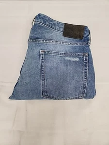 Bonobos Jeans Mens 32x32 Blue Slim Fit Straight Leg Distressed Denim Excellent  - Picture 1 of 12