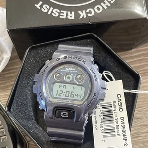 Rare Casio G-Shock Blue Metallic Dial Men's Watch DW-6900MF-2 Blue Resin Digital - Picture 1 of 3
