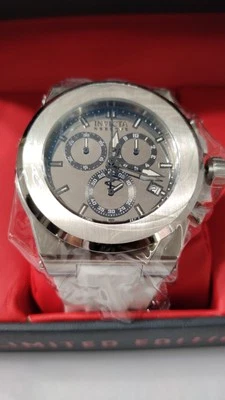 Invicta 50.25mm Akula Reserve Swiss ETA G10.212 Silver Mirror Dial White Band - Image 1 of 4