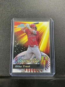 2025 Bowman Chrome Mike Trout #MR-2 Meteoric Rise Los Angeles Angels - Picture 1 of 2