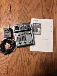 Behringer Xenyx 302USB 3-Input Audio Mixer with USB Cable and Power Supply - Picture 1 of 5