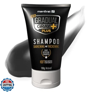 MENFIRST - Gradual Gray PLUS Shampoo - Darkening + Thickening - Hair Dye Sham - Picture 1 of 5