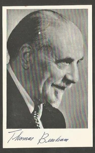 Echt Foto Thomas Beecham British Opera Dirigent mit original signiert 5 1/2"x3 1/2 - Bild 1 von 1