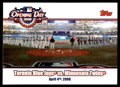 2006 Topps Opening Day Toronto Blue Jays vs. Minnesota Twins #OD-JT - Image 1 of 2