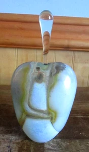 Mundgeblasenes Glas irisierend Parfüm Flakon mit Dauber - Bild 1 von 9