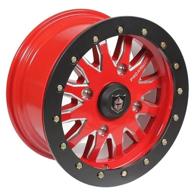 Pro Armor Halo Beadlock 15x7 ATV/UTV Wheel - Red (4/156) +38mm [P15078HMRD] - Image 1 of 3