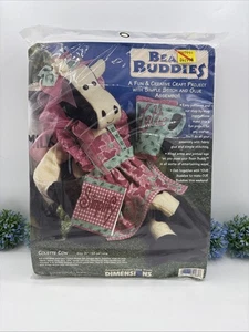 Dimensions Bean Buddies Colette Cow 1999 nuovo con scatola kit 62163 raro - Foto 1 di 11