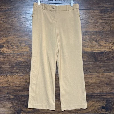 Mark Eisen - Pantalones de vestir para mujer GEORGE - Tostado, BootCut - Talla 10 Petite Stretch Foto 1 de 4