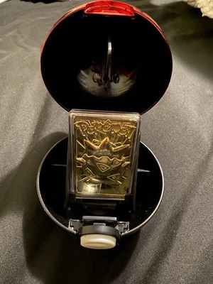 Vtg. 1999 Pokemon JIGGLYPUFF 23k Gold-Plated Card Authentic Burger King With COA - Image 1 of 4