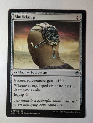 MTG Magic the Gathering Skullclamp (271/392) Commander 2016 NM - Image 1 of 4