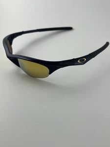 Oakley Half Jacket 1.0 Midnight Blue Frame 24K Iridium Lens 03-611 Gold Icons - Picture 1 of 9
