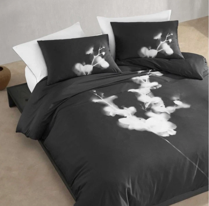Calvin Klein "Orchid" 3 Piece KING Duvet Cover Set W/ Shams, Cotton Sateen, NWT - Image 1 of 4