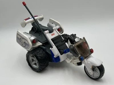 Mattel Fisher Price Rescue Heroes BILL BARKER K9 Police Bike fast same-day ship - Image 1 of 4
