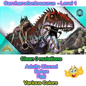 Ark Survival Ascended PVE - Level 1 Carcha Erwachsene geklont F/M XBOX/PC/PS5 - ASA - Bild 1 von 7