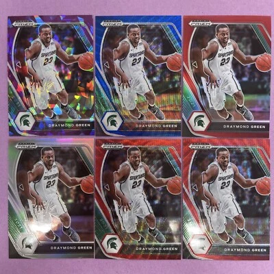 (6) 2021-22 Prizm DP Draymond Green #73/149,/249,/299,RED WAVE,SILVER PRIZM AA1 Foto 1 de 2