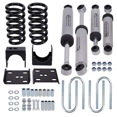 3" / 5" Drop Lowering Flip Kit for CHEVY C10 GMC C15 1973-1987 Springs & Shocks - Image 1 of 4