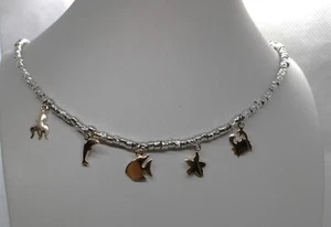 COLLANA DODO STYLE ARGENTO LINEA MARE CHARMS RAMATI CM 45-50 EXPLOIT - Foto 1 di 5