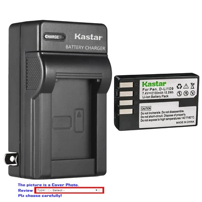 Kastar Battery Wall Charger for Pentax D-Li109 D-BC109 & Pentax K-30 K30 Camera - Image 1 of 4