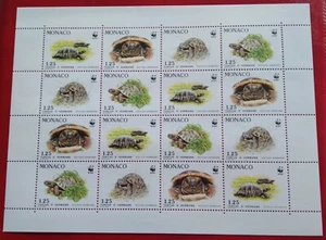TIMBRE MONACO NEUF ** N°1805/1808 FEUILLET TORTUE LUXE!!!!! - Picture 1 of 1